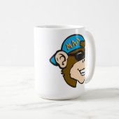 Affe-Wäsche-Tasse Kaffeetasse (VorderseiteRechts)