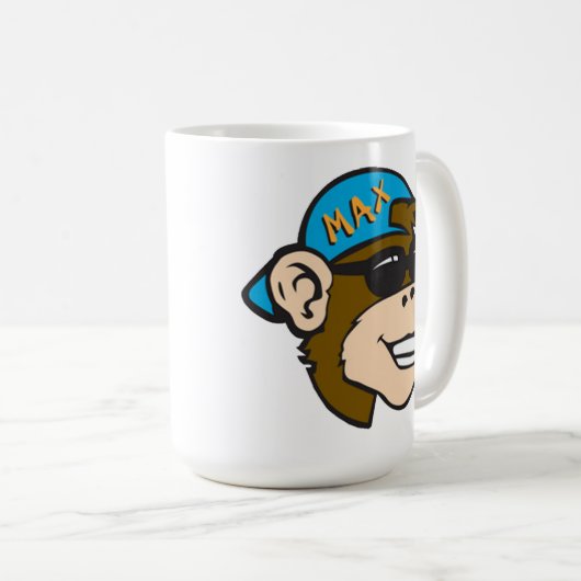 Affe-Wäsche-Tasse Kaffeetasse (VorderseiteRechts)