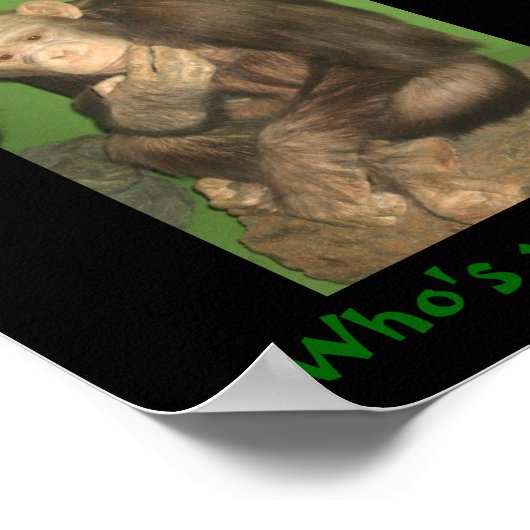 Affe, Wer ist dein Affe! Poster (Ecke)