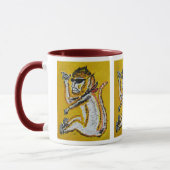 Affe-Zirkus-Kunst Tasse (Links)