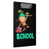 Affe zurück zur Schule Klemmbrett (Rechts)