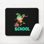 Affe zurück zur Schule Mousepad (Mit Mouse)