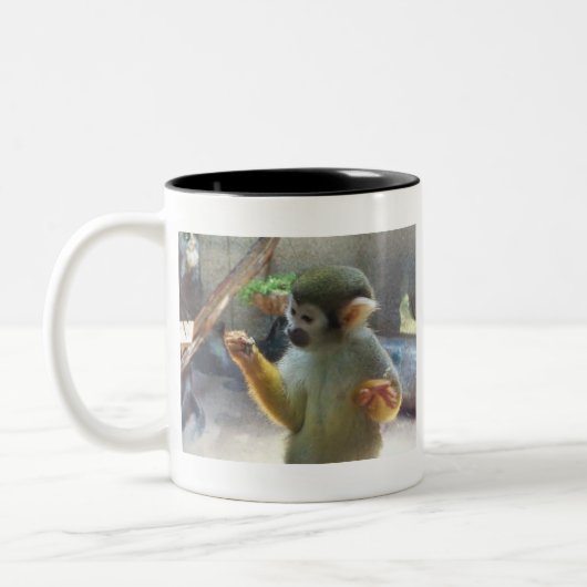 Affe Zweifarbige Tasse (Links)