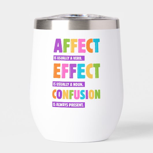 Affect vs Effect Grammar - Funny Word Nerd Geschen (Vorderseite)