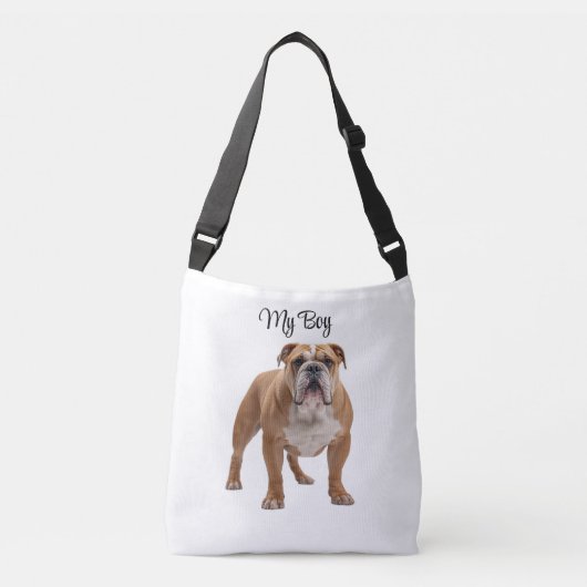 Affectionate Bulldog Personalized Tote Bag Tragetaschen Mit Langen Trägern (Vorderseite)