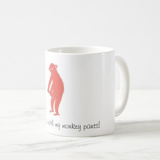 Affehosen Kaffeetasse (VorderseiteRechts)