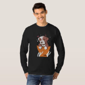 Affektionierte Pit Bull Welpe T-Shirt (Vorne ganz)