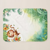 Affen Abenteuer Tummy Time Mat Sherpadecke (Vorderseite (Horizontal))