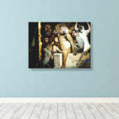 Affen als Kunstrichter Leinwanddruck (Insitu (Holzboden))