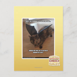 Affen auf Ferien Postkarte