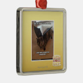 Affen auf Ferien Silbernes Ornament (Rechts)