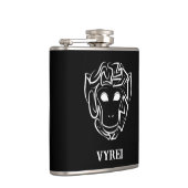 Affen aus schwarzem und weißem Stamm Flachmann (Rechts)