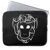Affen aus schwarzem und weißem Stamm Laptopschutzhülle (Vorderseite)