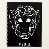 Affen aus schwarzem und weißem Stamm Planer (Vorderseite)