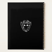 Affen aus schwarzem und weißem Stamm Planer (Rückseite)