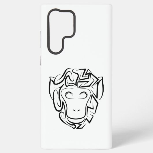 Affen aus schwarzem und weißem Stamm Samsung Galaxy Hülle (Rückseite)