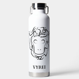 Affen aus schwarzem und weißem Stamm Trinkflasche