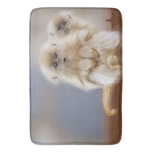 Affen Badematte (Vorderseite Vertikal)