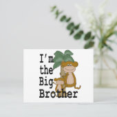 Affen Big Brother Postkarte (Stehend Vorderseite)