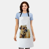 Affen Border Terrier Schürze (Getragen)