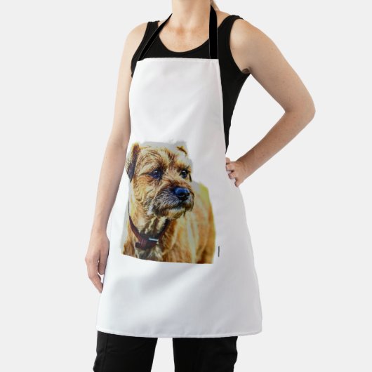 Affen Border Terrier Schürze (InSitu)