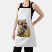 Affen Border Terrier Schürze (InSitu)