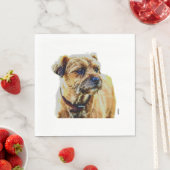 Affen Border Terrier Serviette (Beispiel)