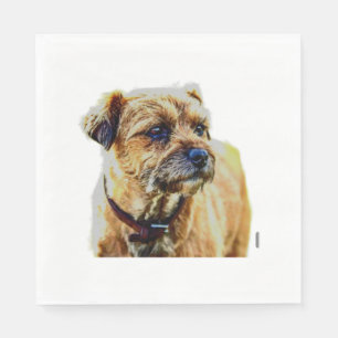 Affen Border Terrier Serviette