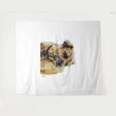 Affen Border Terrier Wandteppich (Vorderseite (Horizontal))