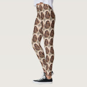 Affen Carved Coconut Retro Kitsch Chic Leggings (Links)