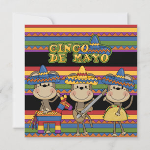 Affen Cinco de Mayo Custom Birthday Einladungen