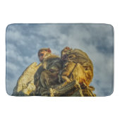 Affen Cuddling Badematte (Vorderseite)