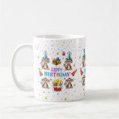 Affen-Cupcake Alles Gute zum Geburtstag Tasse (Links)