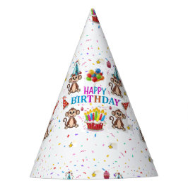 Affen Cupcakes Alles Gute zum Geburtstag Papier Partyhütchen