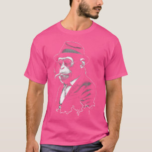 Affen, der Zigarre raucht, Tierliebhaber T-Shirt