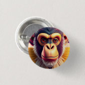 Affen-Design Button (Vorne & Hinten)
