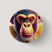 Affen-Design Button (Vorderseite)