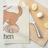 Affen-Design Geschirrtuch (Viertel Falte)