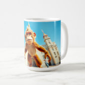 Affen-Design Kaffeetasse (VorderseiteRechts)