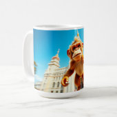 Affen-Design Kaffeetasse (Vorderseite Links)
