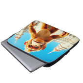 Affen-Design Laptopschutzhülle (Vorne Knopf)