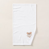Affen-Design mit Monogramm Badhandtuch Set (Handtuch)