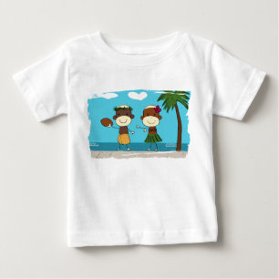 Affen, die Ferien im Hawaii-Säuglings-T - Shirt