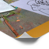 Affen, die über Neujahrsvorsätze nachdenken P Poster (Ecke)