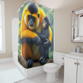 Affen Duschvorhang (Beispiel)