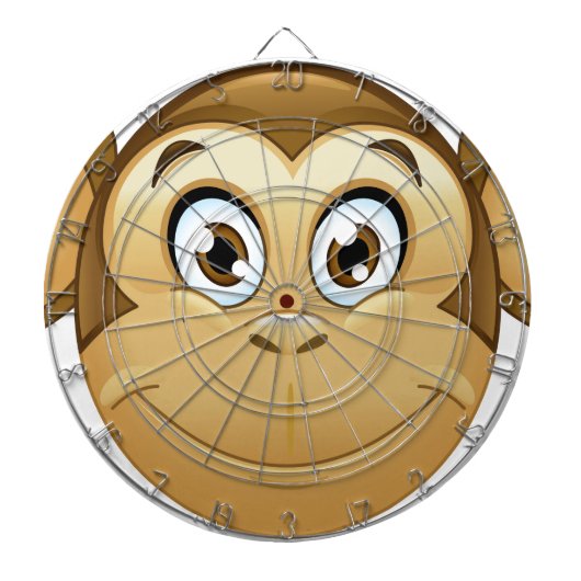 Affen-Emoji Dartscheibe (vorne)