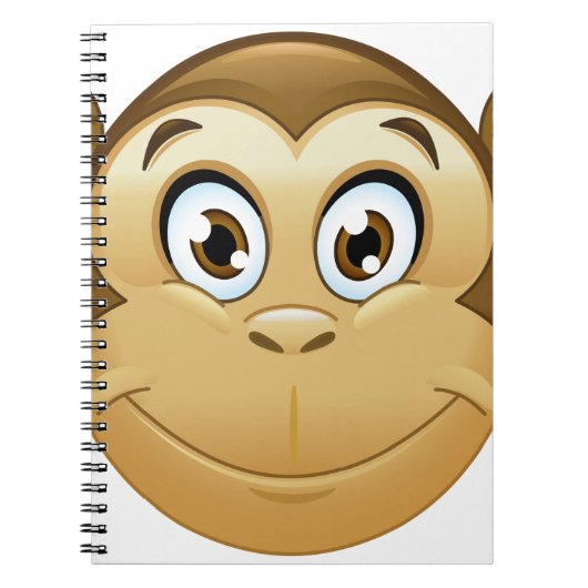 Affen-Emoji Notizblock (Vorderseite)