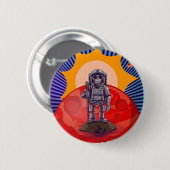 Affen erobern roten Planeten Button (Vorne & Hinten)