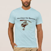 Affen essen Bananen T-Shirt (Vorderseite)