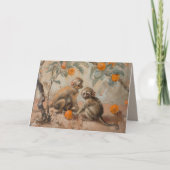 Affen - Faltkarte Karte (Vorderseite)